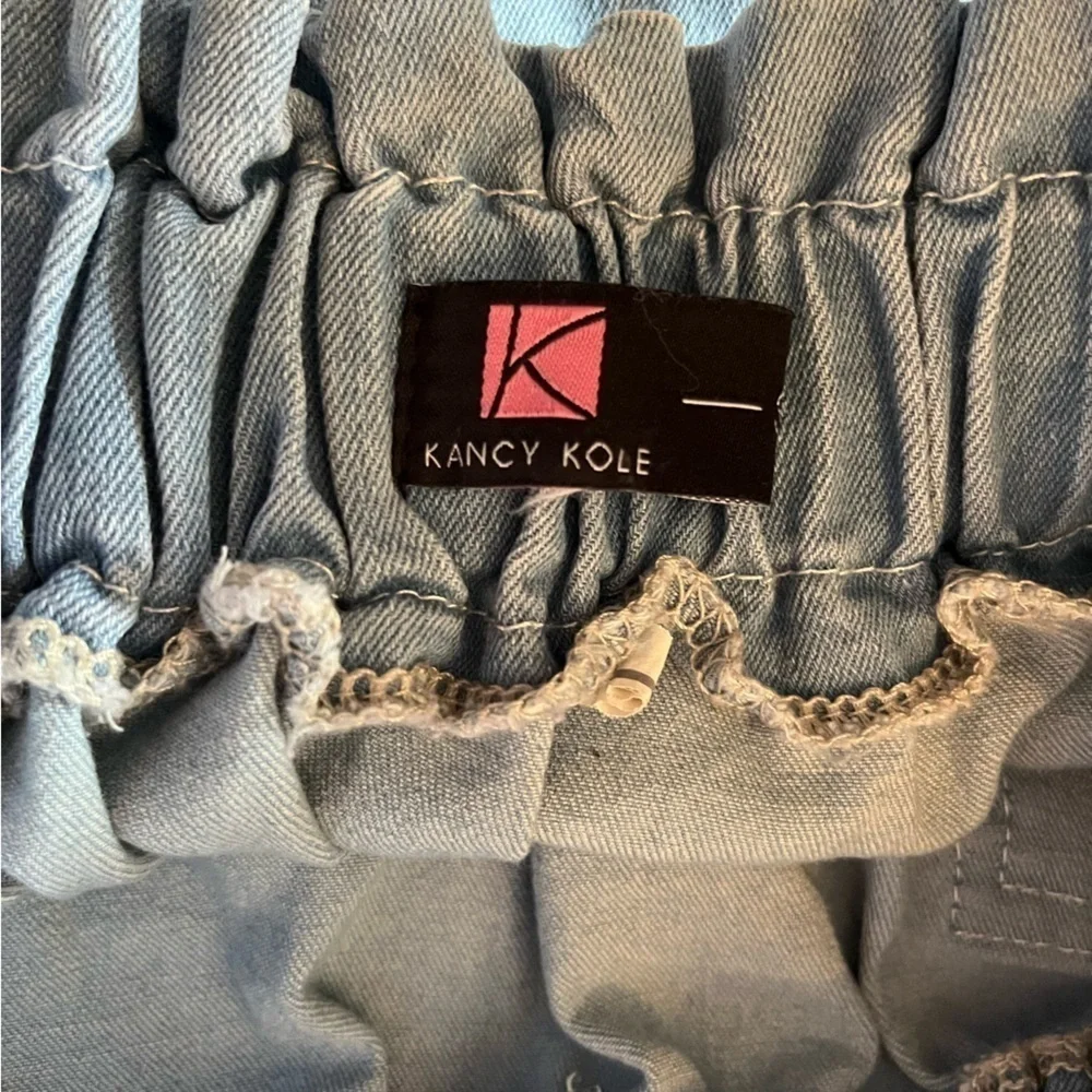 KANCY KOLE Women's Casual High Waist A Line Skirt With Pockets Size Small
